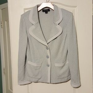 St John Blazer Ice shimmer size 8